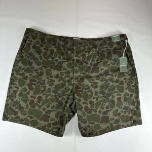 Mutual Weave Camo Chino Board Shorts Men 52 Military Green Beach Summer Vacation